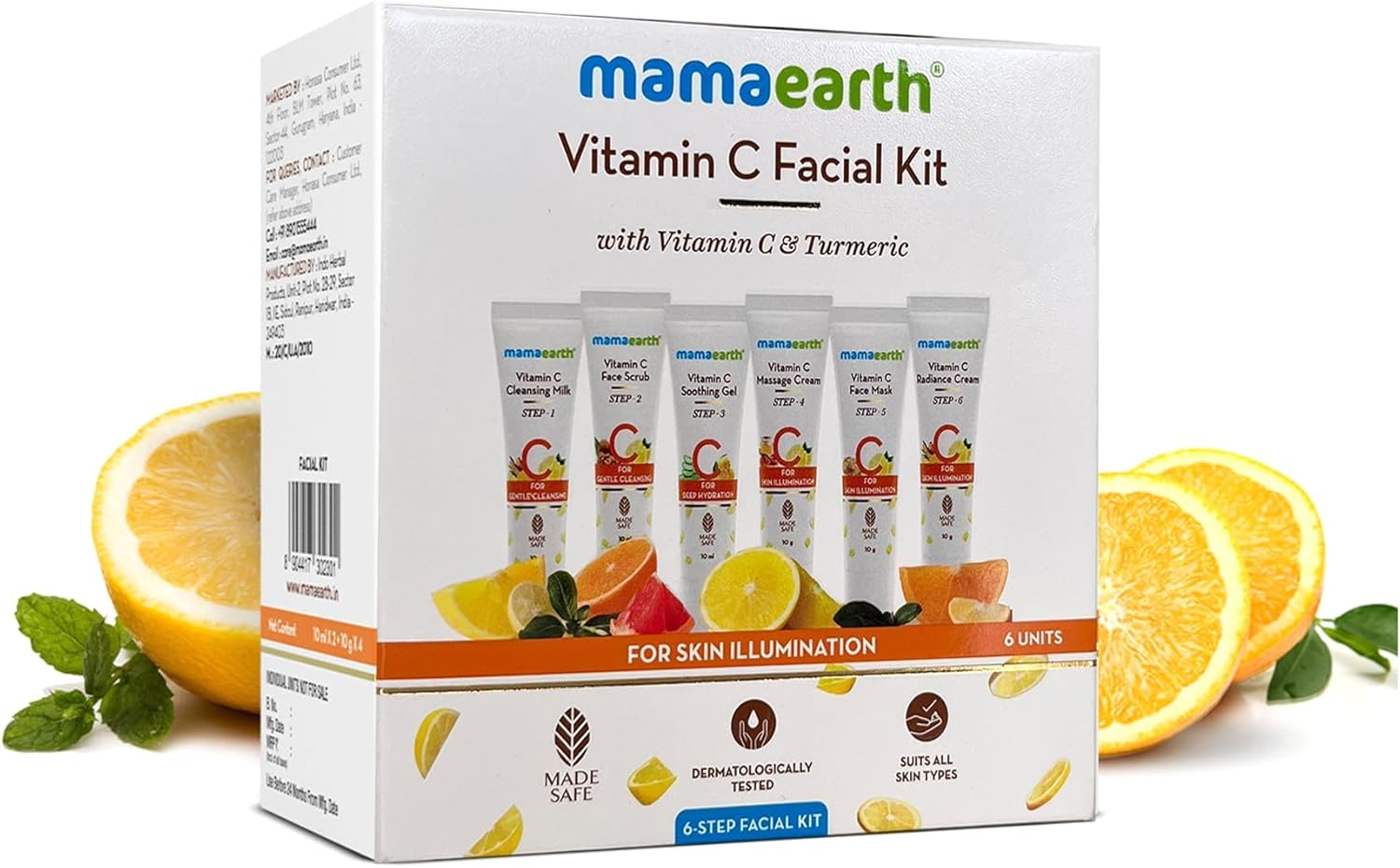 Mamaearth Vitamin C Facial Kit with Vitamin C & Turmeric for Skin Illumination - 60 G image number 2