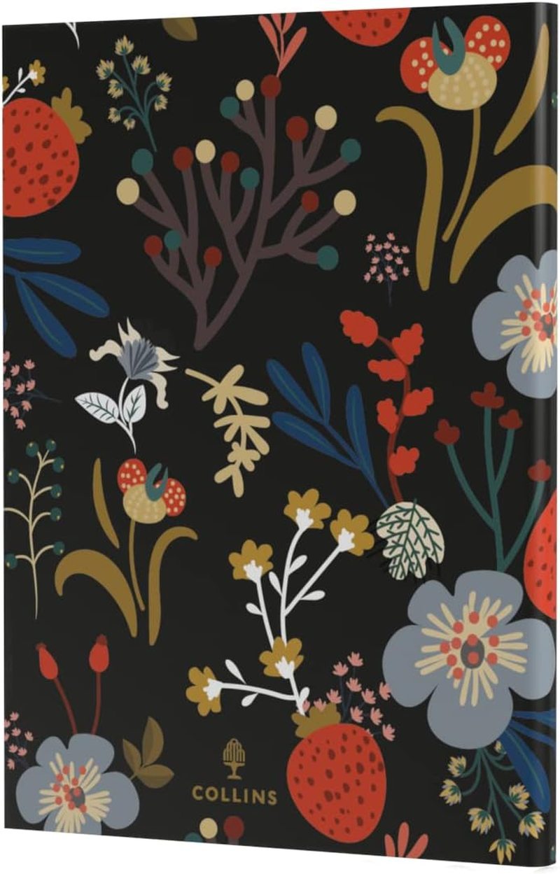 Collins Enchanted 2025 Planner - A5 Week to View Diary - Black - (EN53.99-25) - Hardback Weekly Diary with Floral Design image number 4
