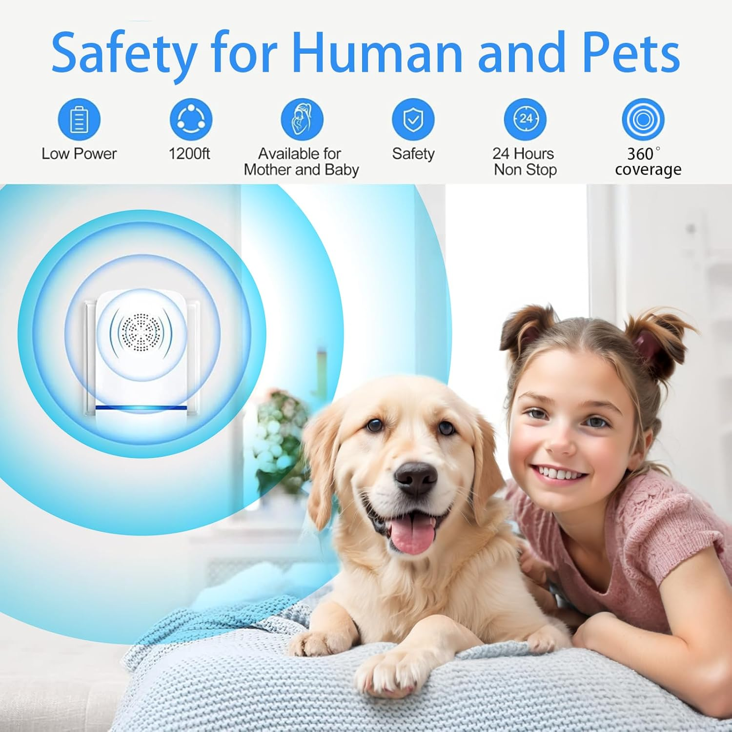 6 Packs Ultrasonic Pest Control Repeller, Electronic Pest Repellent Plug in Indoor for Insect Roaches Spider Ant Bug Rat Rodent Mouse Repellent for House Kitchen Garage Warehouse image number 3