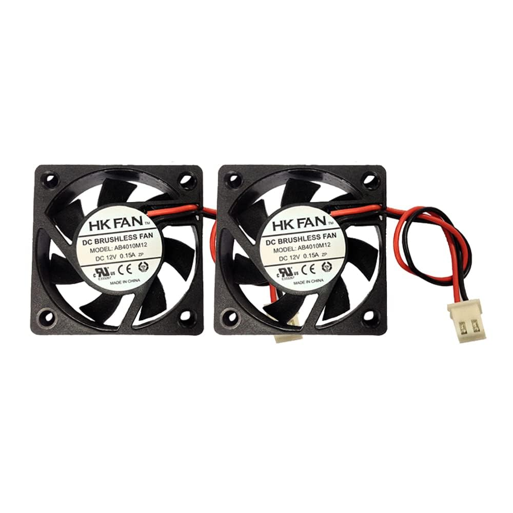 2Packs 40Mm X 40Mm X 10Mm 4010 12V 0.15A Brushless DC Cooling Fan 2Pin image number 2