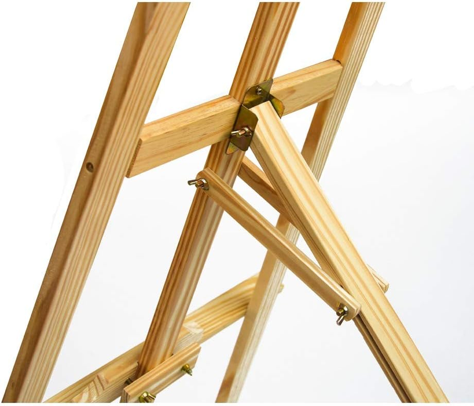 Pine Wood Easel Artist Art Display Painting Shop Tripod Stand Wedding image number 5