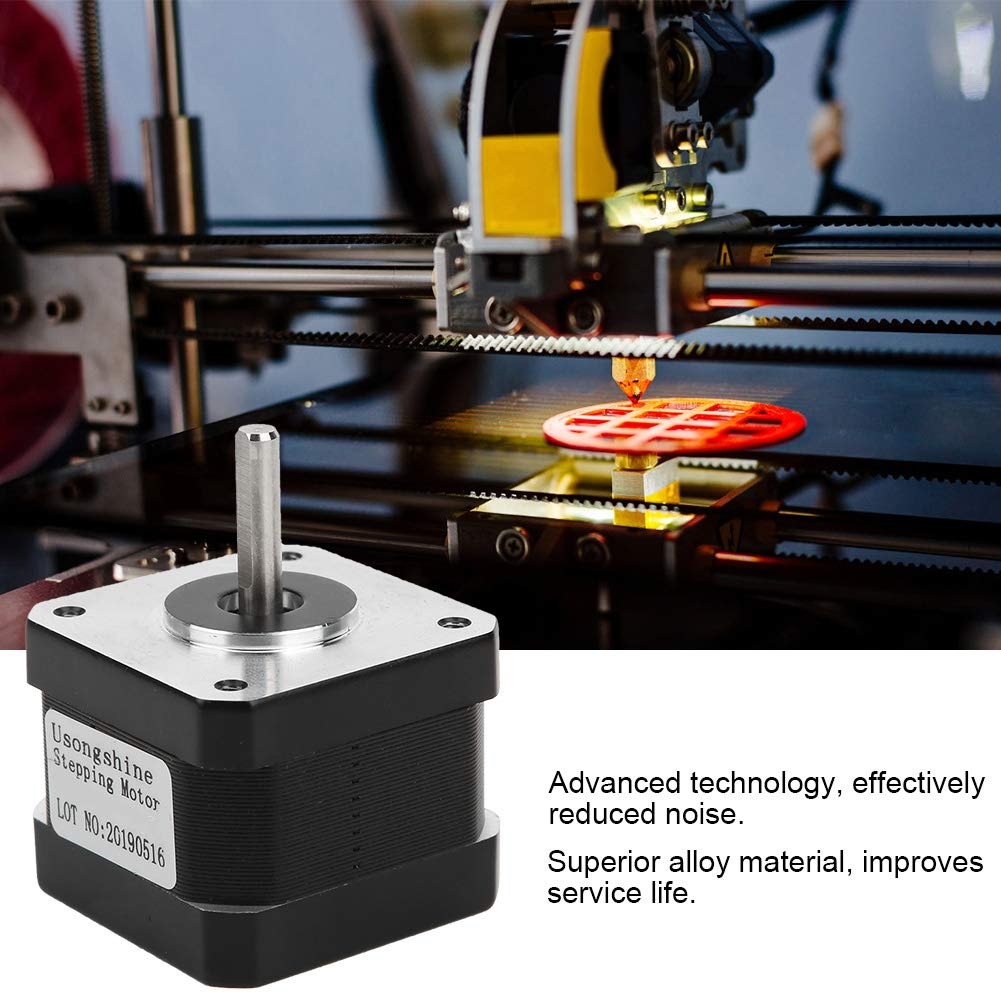 Nema 17 Stepper Motor, 34Mm 4 Motor, 1A High 29N.Cm 41Oz-In 1.8 Degree DC Step Motor, Low Noise 42 Bipolar Universal Electric Motor for XYZ CNC 3D Printer image number 2