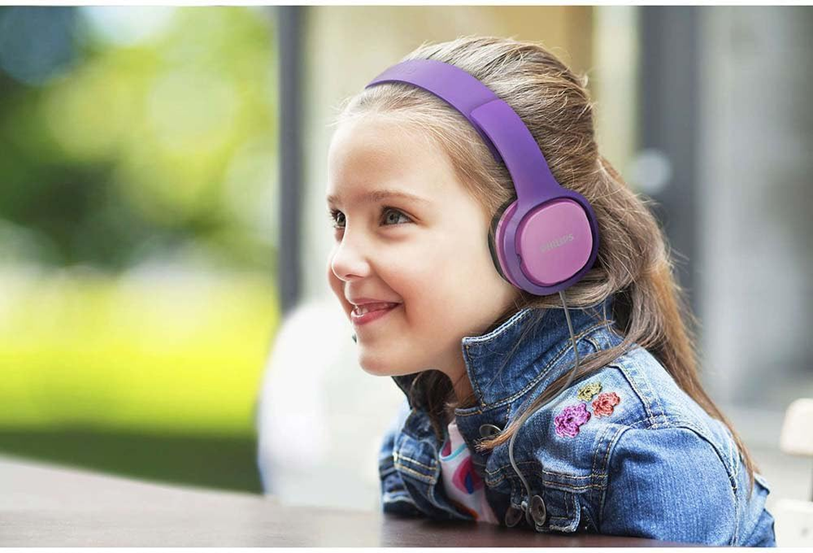 Philips SHK2000PK Kids Over-Ear Noise-Isolating Headphones, Maximum Volume Limited - Pink image number 1