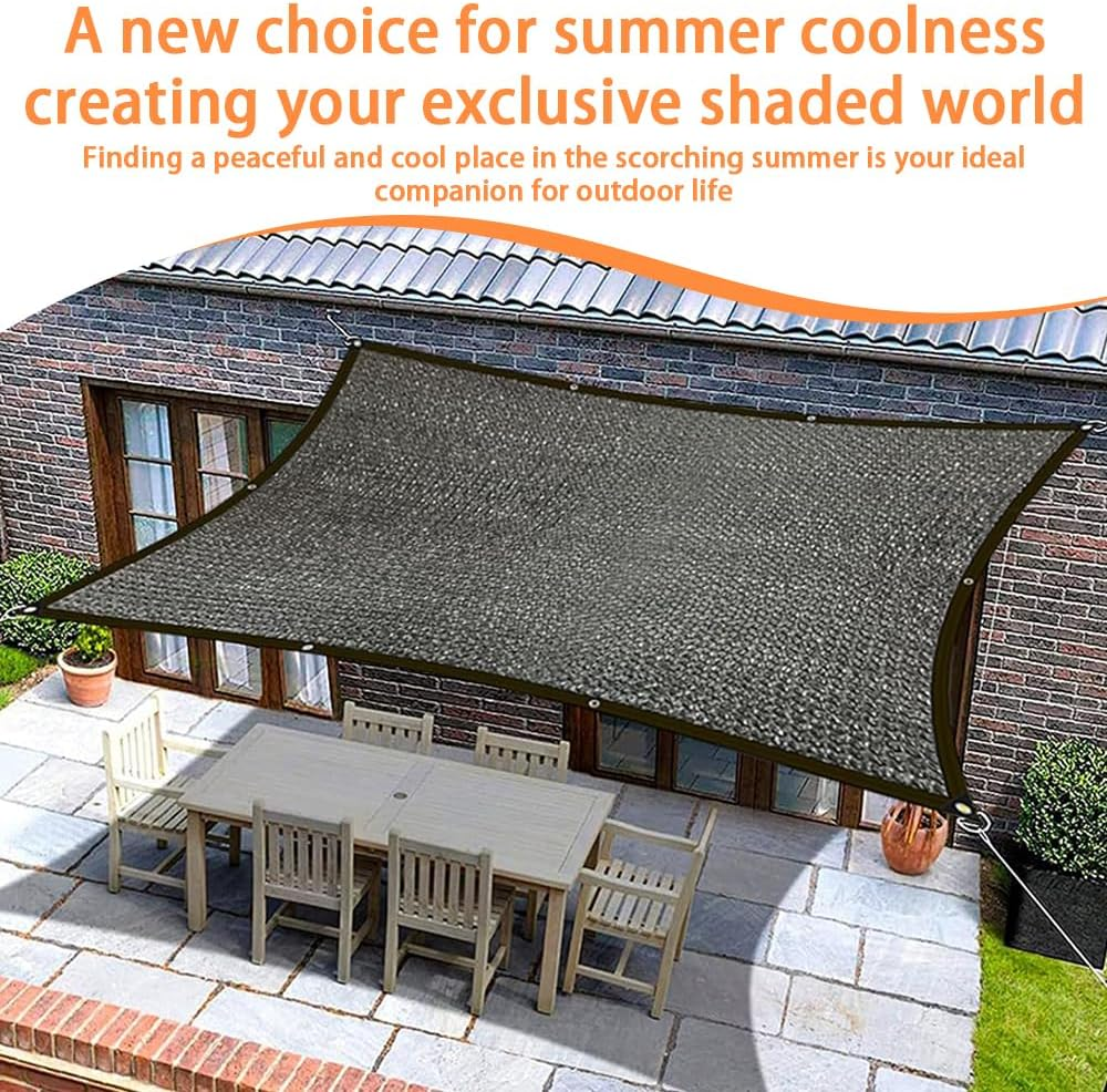 Shade Netting Anti-Uv Outdoor Garden Shading Cloth, Greenhouse Shading Net with Grommets Thickened Encryption Anti-Aging, Breathable Sunblock Shade Cloth Courtyard Balcony Garden image number 1