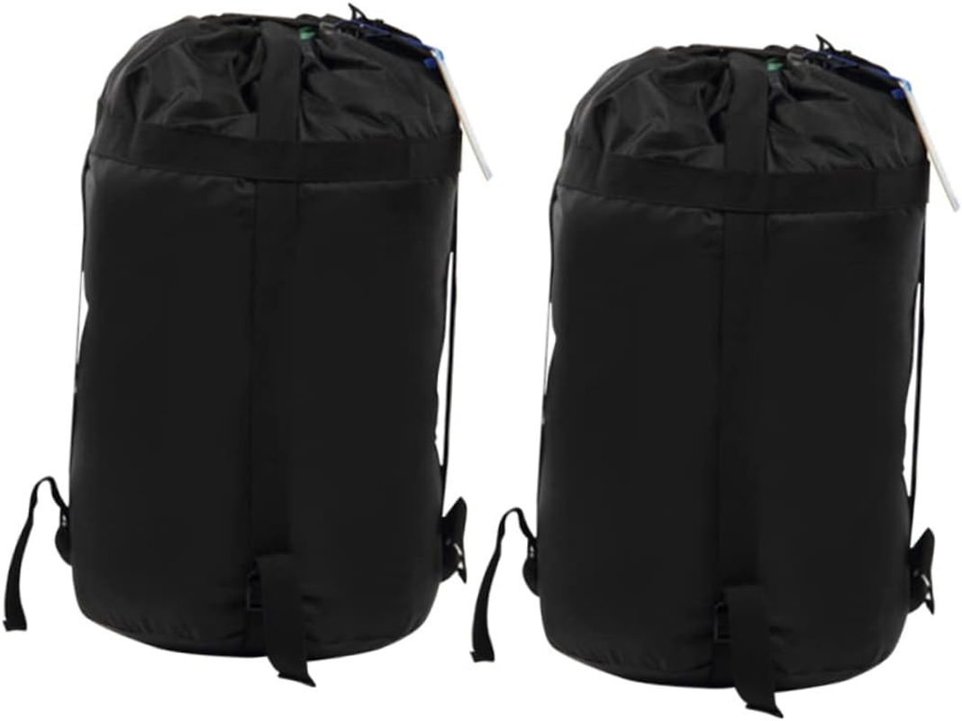 BRIGHTFUFU 2Pcs Quilts Compression Bags Small Organizer with Straps for Camping Hiking Backpacking Outdoor Storage