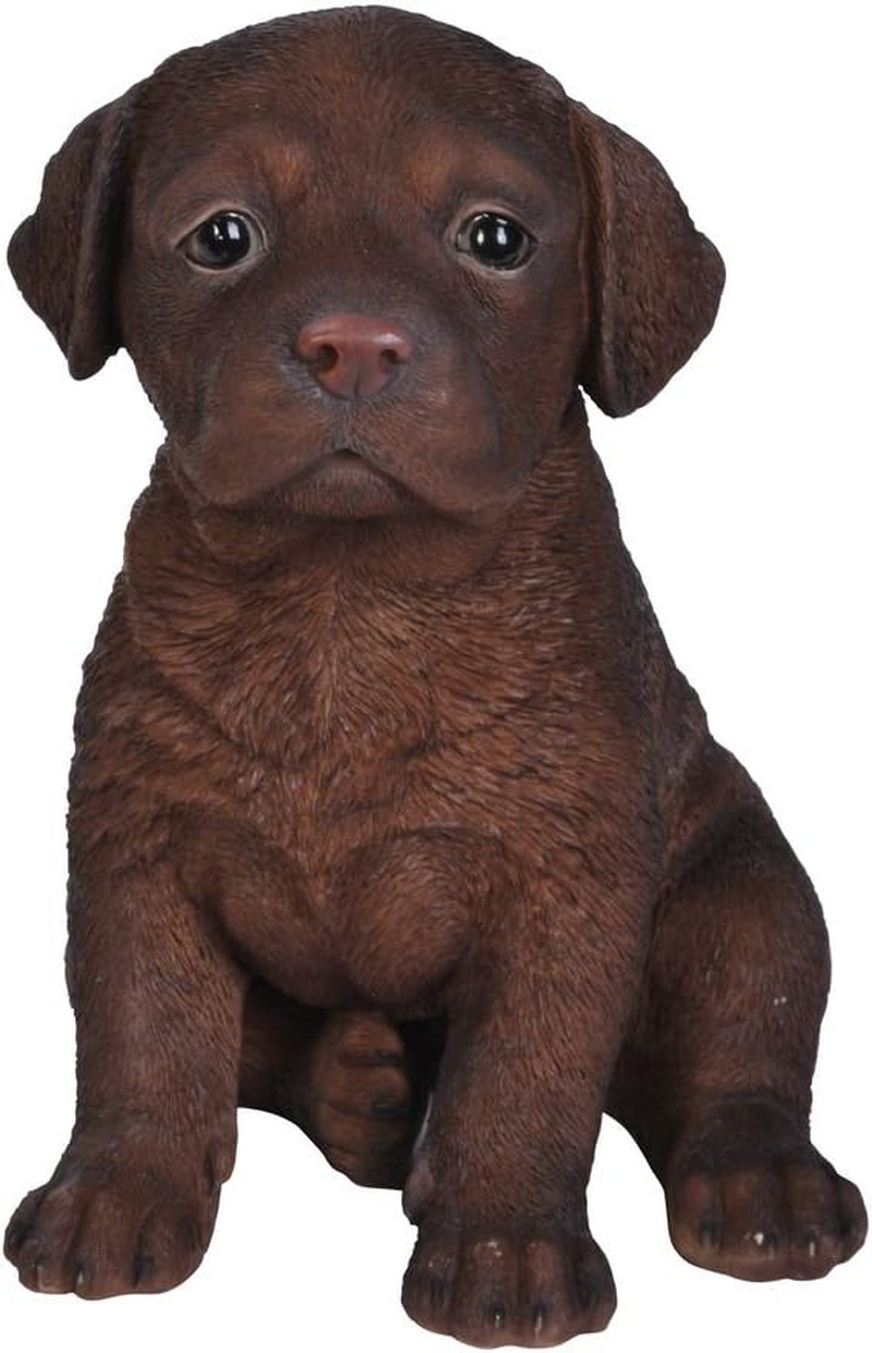 Hi-Line Gift Ltd Labrador Puppy Statue, Black