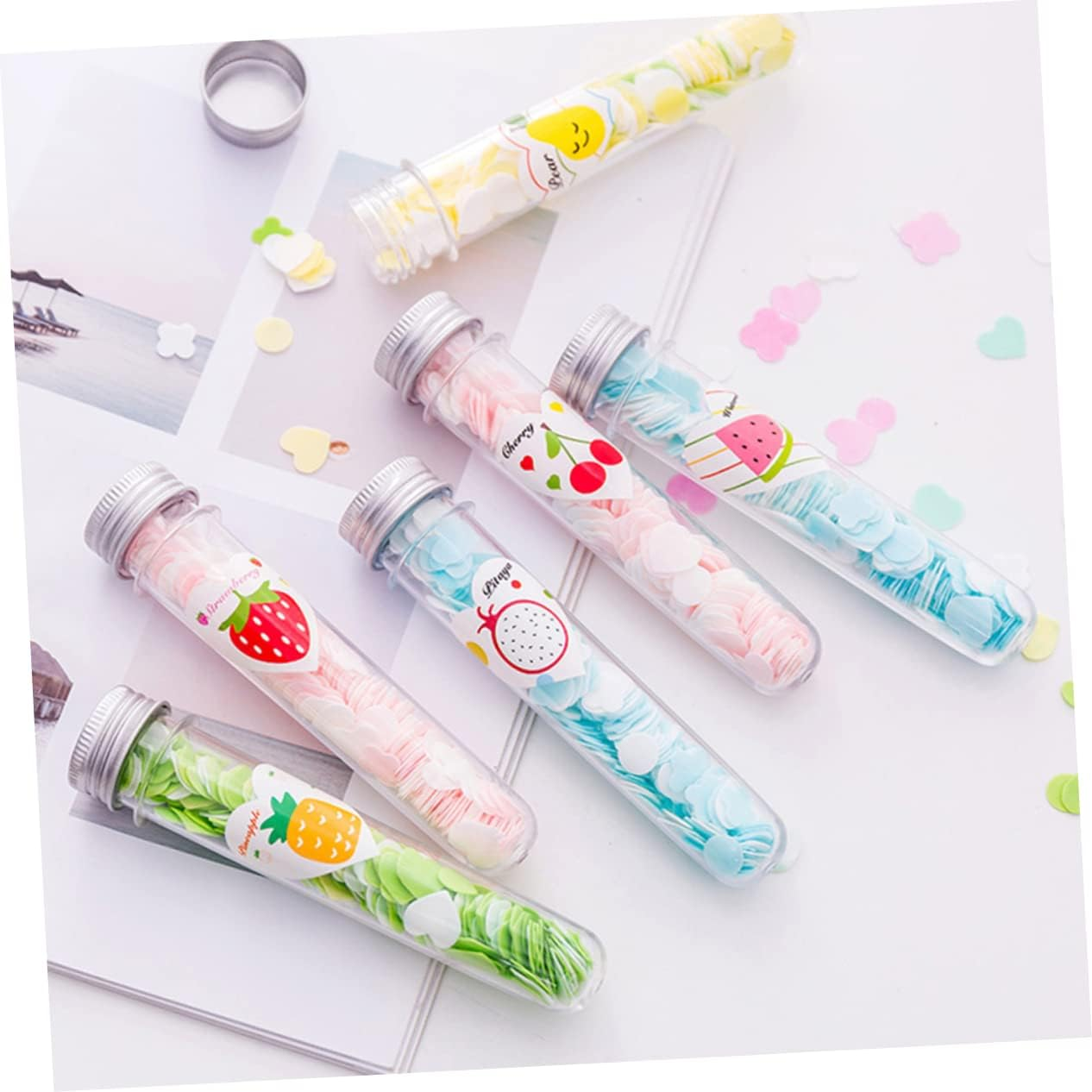 GANAZONO 12Pcs Soap Sheets Travel Soap Paper for Camping Hiking Fragrant Confetti Dissolving Scent image number 4