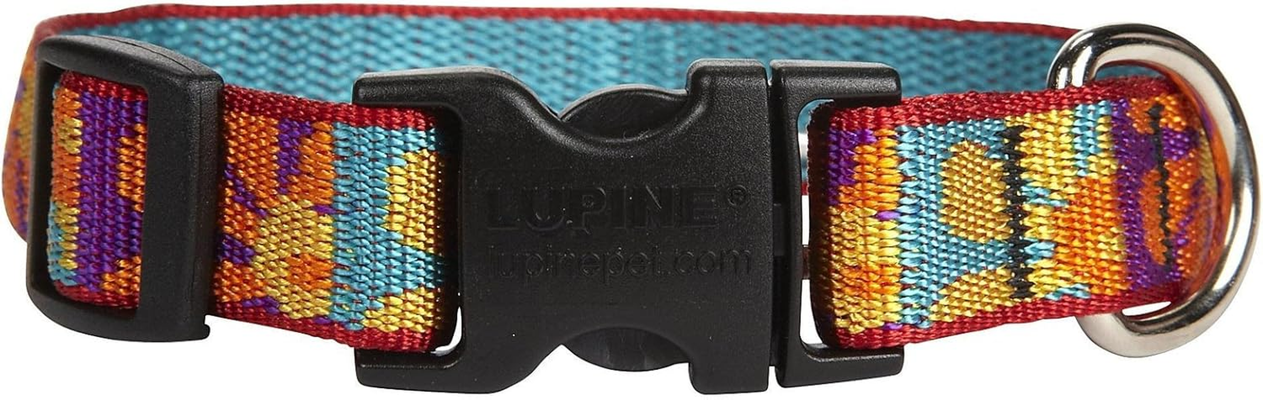 Lupinepet Originals 3/4" Crazy Daisy 9-14" Adjustable Collar for Small Dogs image number 2