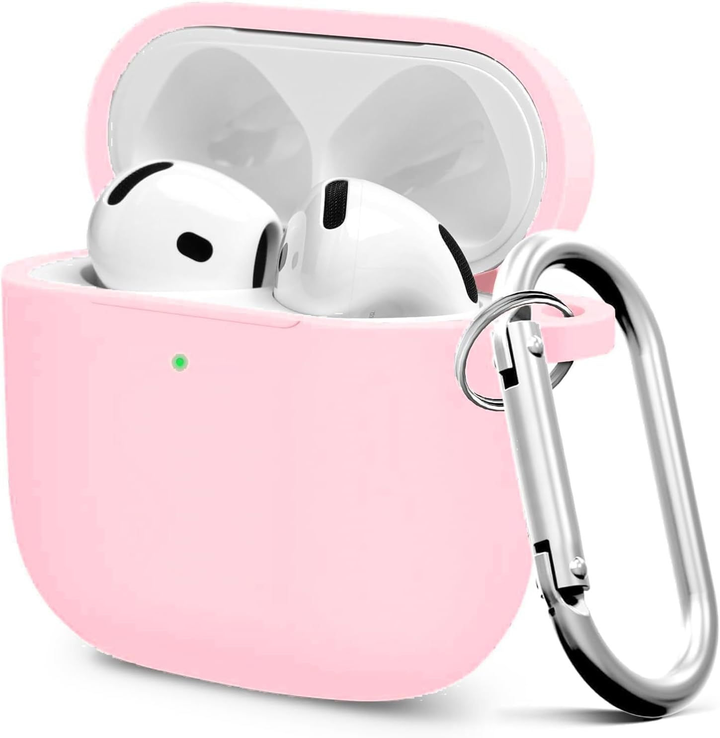 Premium Protective Case for Airpods 4Th Generation - Stylish & Durable Airpods Case with Keychain for Air Pod & Airpods Accessories（Yellow）