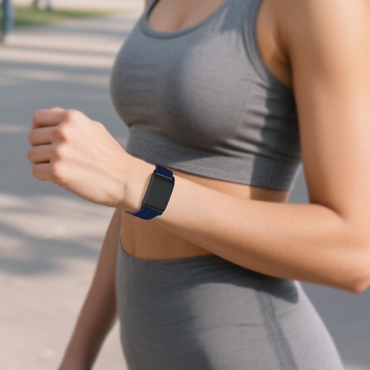 3 Pack Stretchy Wristbands for Whoop 5.0/4.0/3.0 Straps, Adjustable Soft Sport Nylon Elastic Braided Bands for Whoop Wearable Health, Fitness& Activity Tracker image number 6