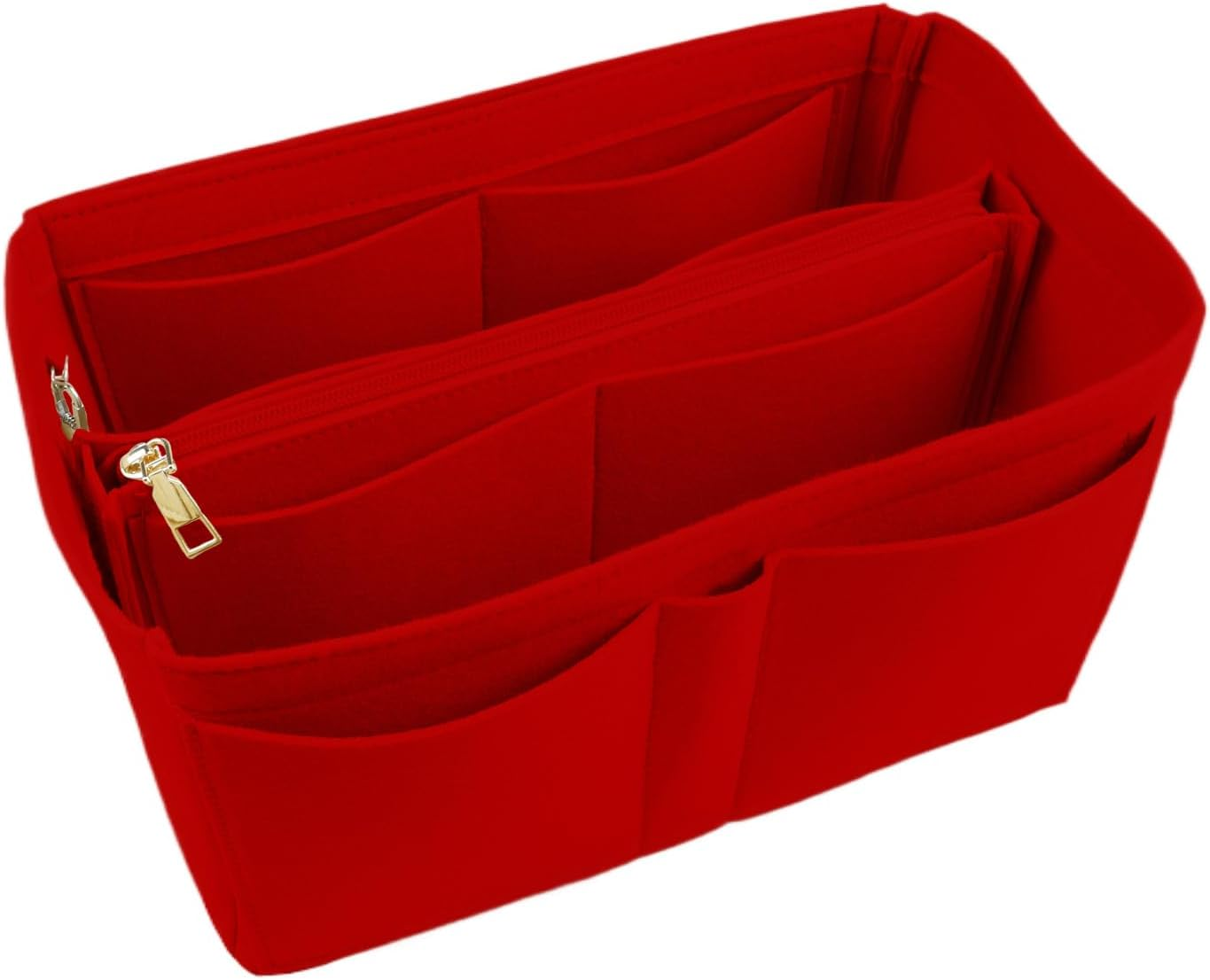 Lckaey Handbag Organizer for Speedy 25 Organizer Insert Tote Bag and Hand Bag Organizer Insert Y095Crimson-M