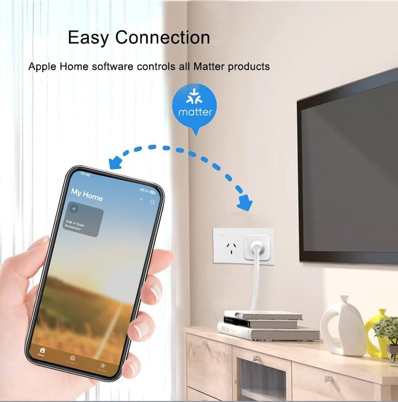 Uantii Matter Plug, Smart Wifi Plug Works with Homekit,Alexa,Works with Google Home, Works with Smartthings (1) image number 4