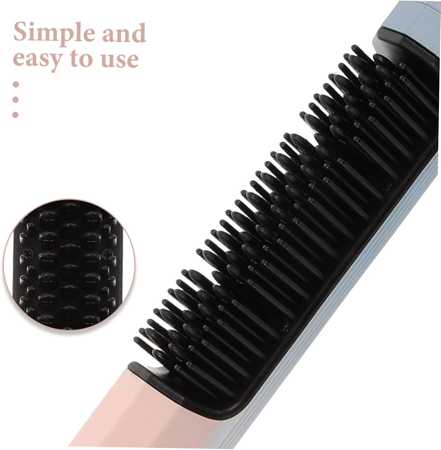 WOONEKY Portable Hair Straightener Comb Cordless Styler Heated Brush for Hair Types image number 3