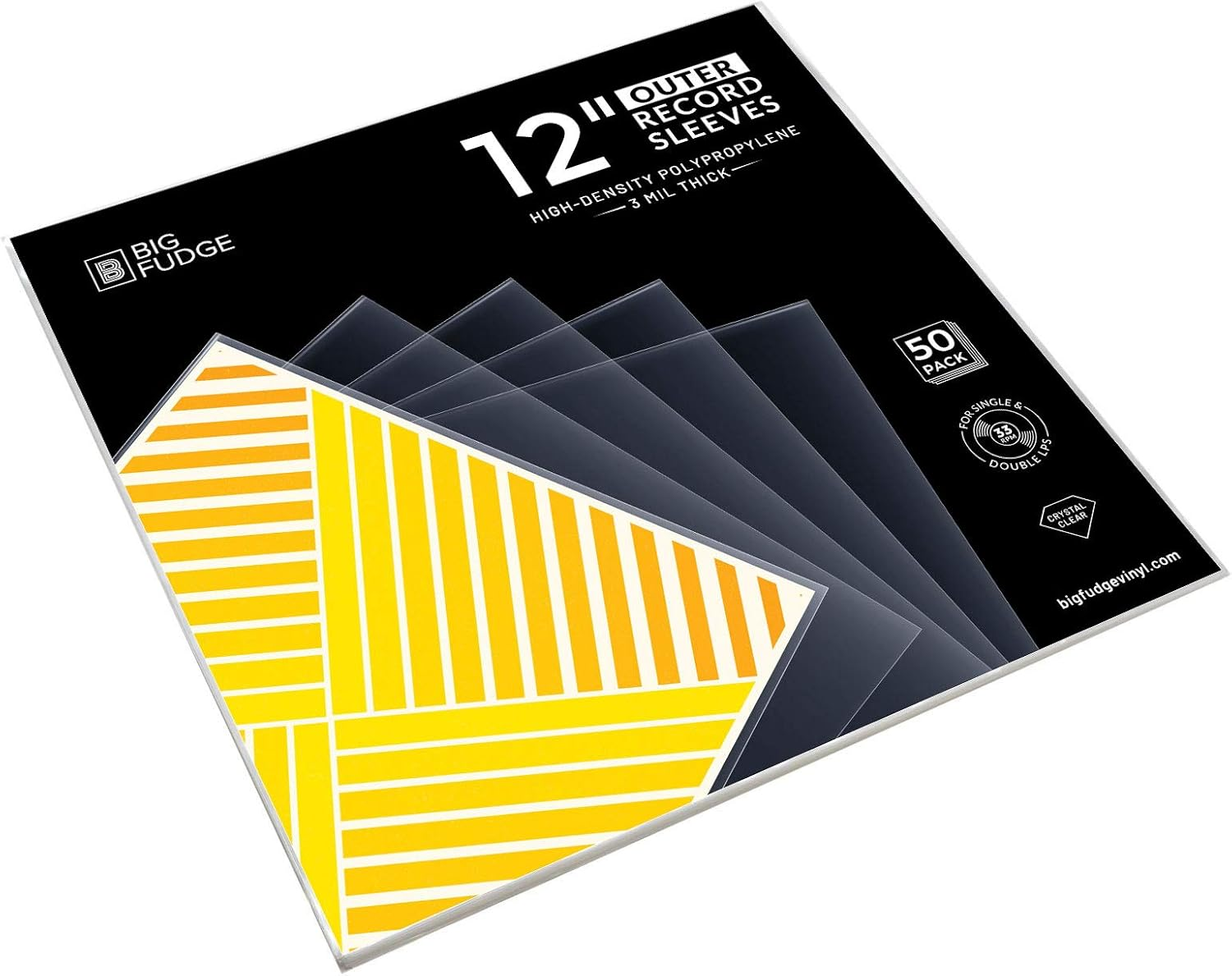 50X Vinyl Record Outer Sleeves, 12" LP - Crystal Clear, Not Cloudy, No Wrinkles! the Best Protection for Your Collection! image number 3
