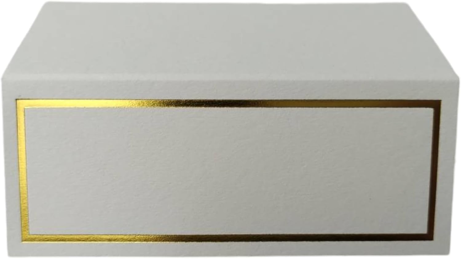 Evaster Premium Tent Name Place Cards with Gold Foil Border - Pack of 100, 2X3.5 Inches for Table Setting, Weddings, Banquets, Dinner Parties and Events