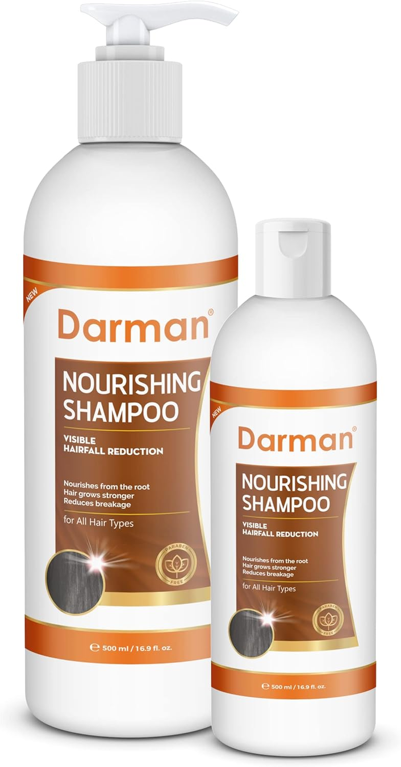 Darman Health & Beauty Nourishing Hair Shampoo - for All Hair Types - No Parabens, (500ML)