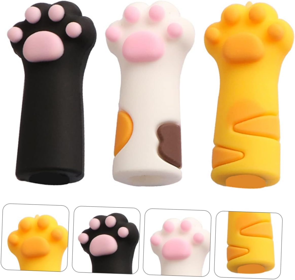 Baluue 3Pcs Nipper Cover Protective Sleeve for Cat Grooming Nail Cuticle Scissors Tweezers Pet Nail Clippers Tool image number 5