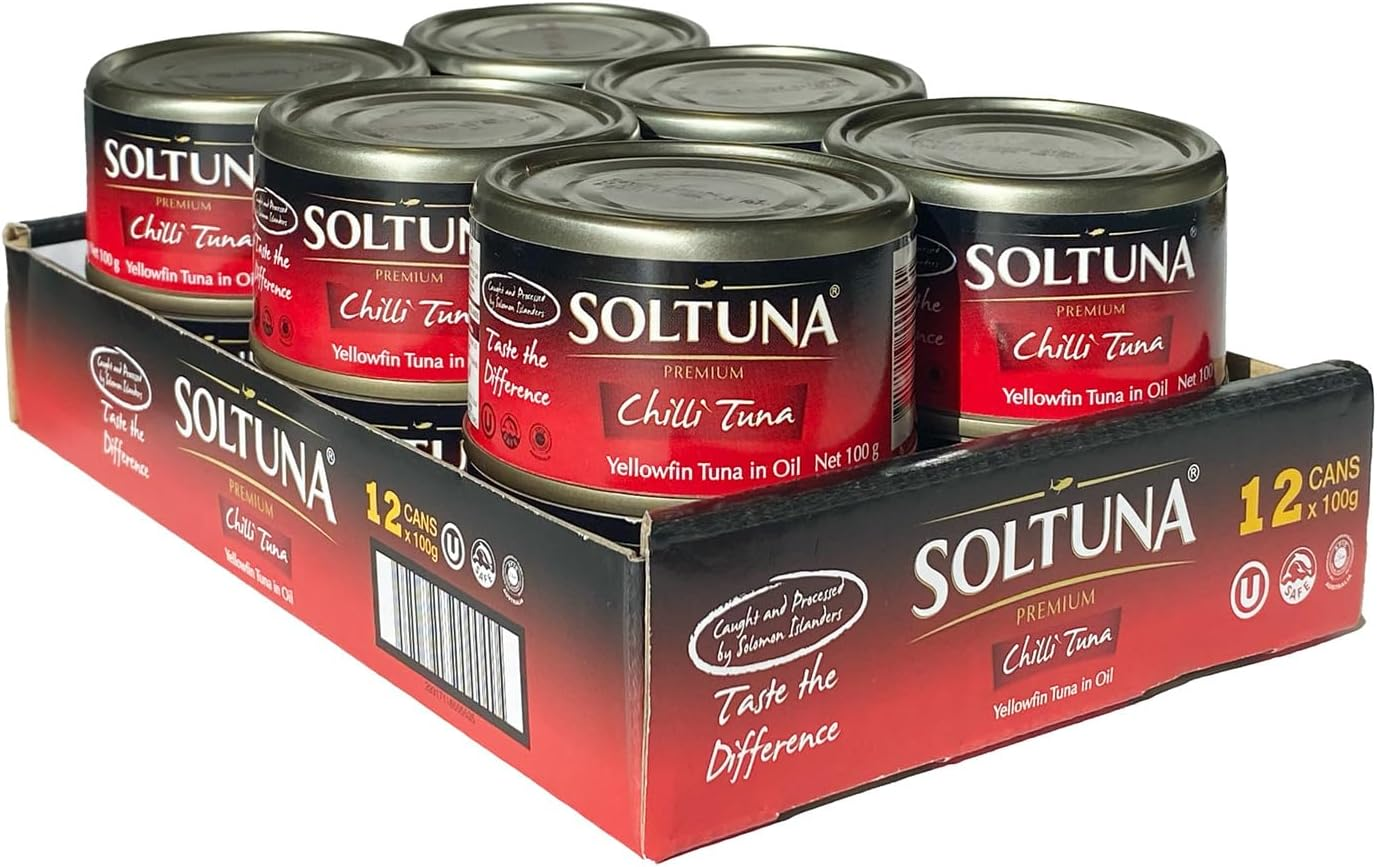 Soltuna Premium Chilli Chunk Tuna 12 X 100G Tray