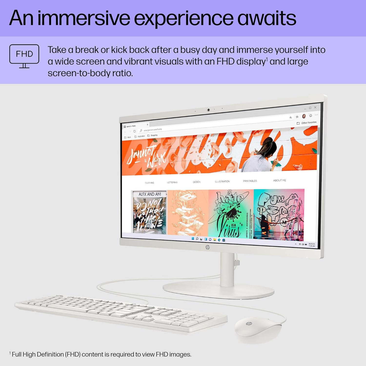 HP Omnistudio X All-In-One Desktop PC, 27" 4K IPS Display, Intel Core Ultra 5, Intel Arc Graphics, 8GB RAM, 512GB SSD, Windows 11 Home, B&O Audio, 5MP IR Camera, BD1E9PA