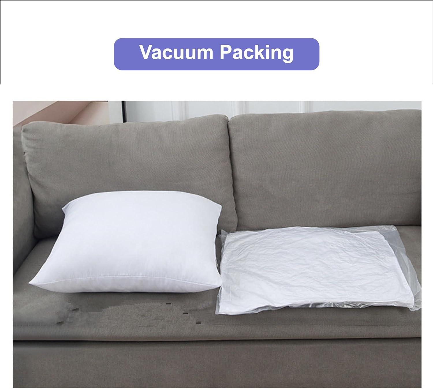 Hyper Cover Polyester Cushion Inserts (65X65 Cm) - Premium Durable Polyester Fabric with Invisible Closure, Various Sizes 30X50M, 45X45Cm, 50X50Cm, 55X55Cm and 60X60Cm