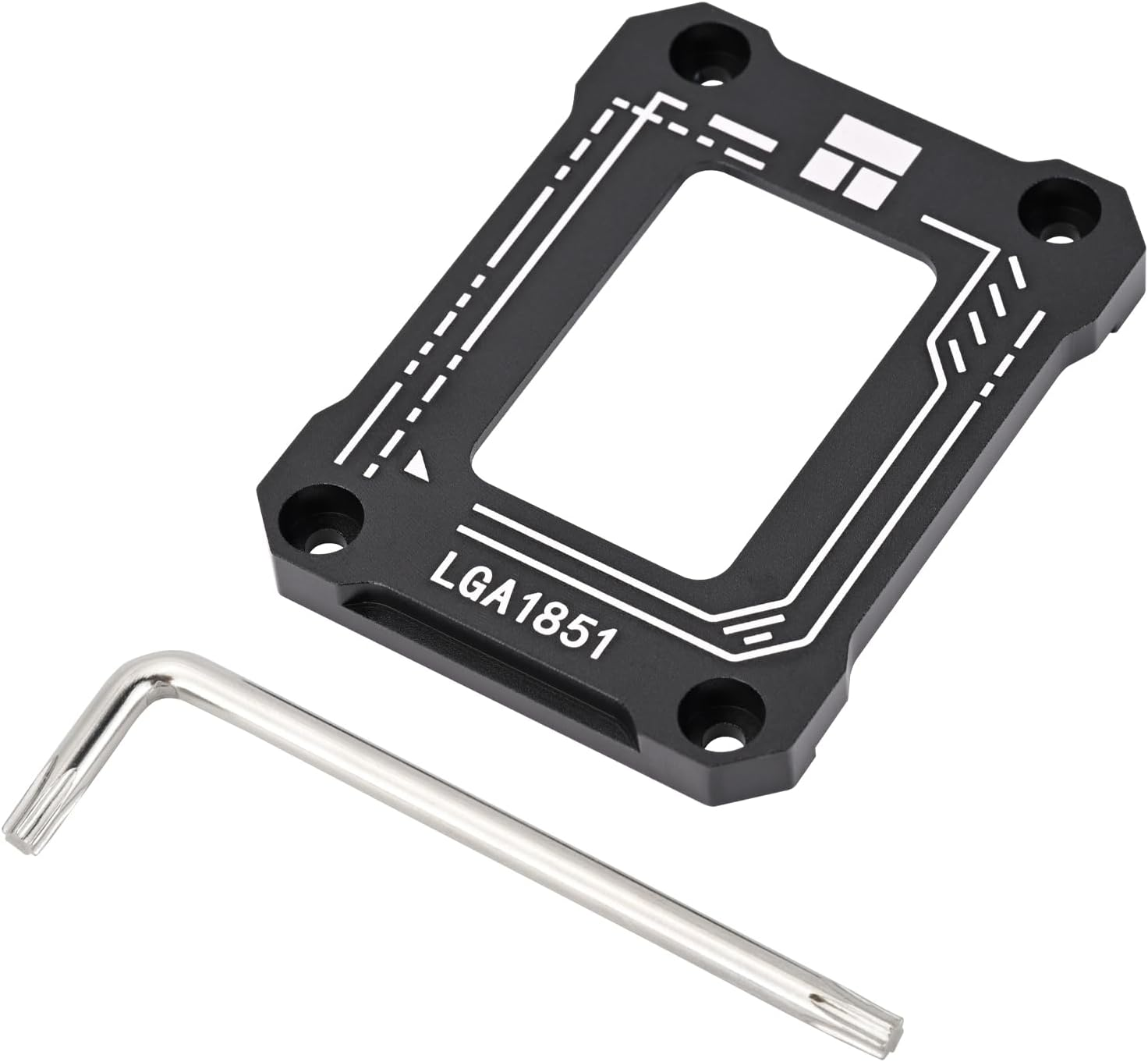 Thermalright Lga1851 BCF Black CPU Holder,Cpu anti Bending Fixed Bracket,Easy to Install,Full Fit Fixed Seamless Installation,All Aluminum Alloy Anode Sandblasting Process,Intel 15Th CPU Holder