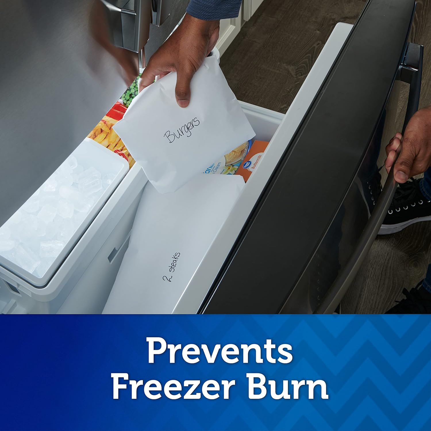 Reynolds Freezer Paper, Plastic Coated, 50 Sq Ft - White