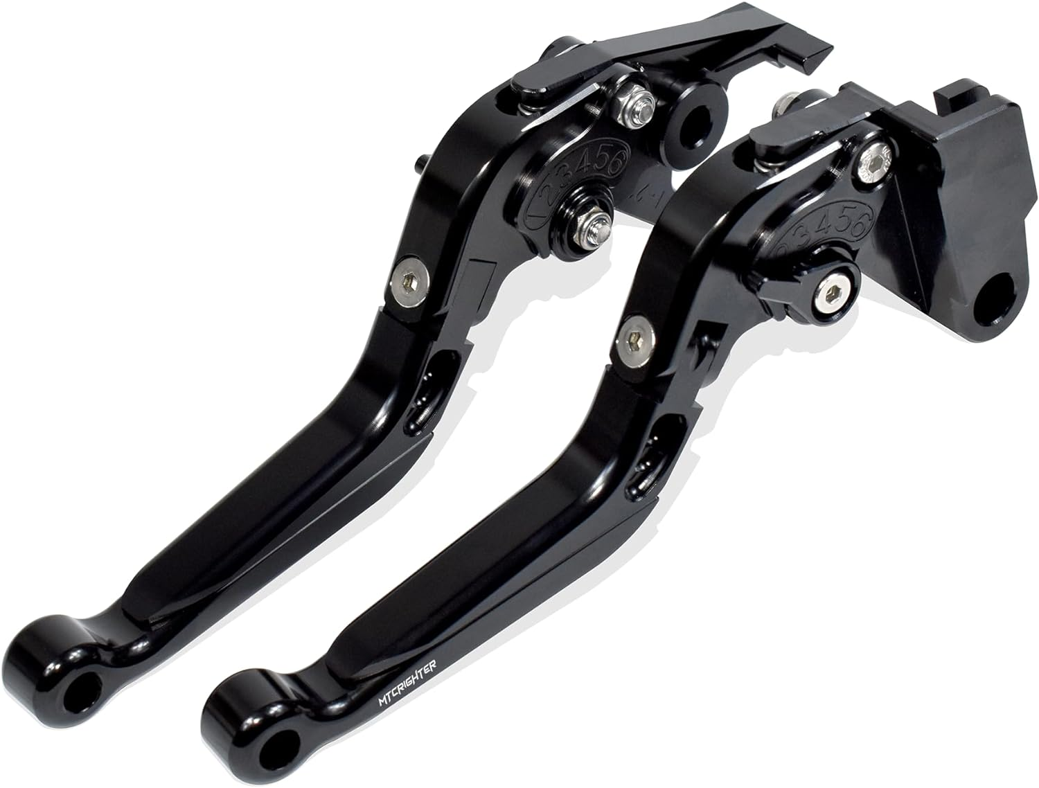 Retractable Foldable Brake Lever Clutch Lever for Triumph Tiger 1200 Explorer/Xe/Xc/Xr 2012-2020, CNC Aluminum Alloy Made (Blue)