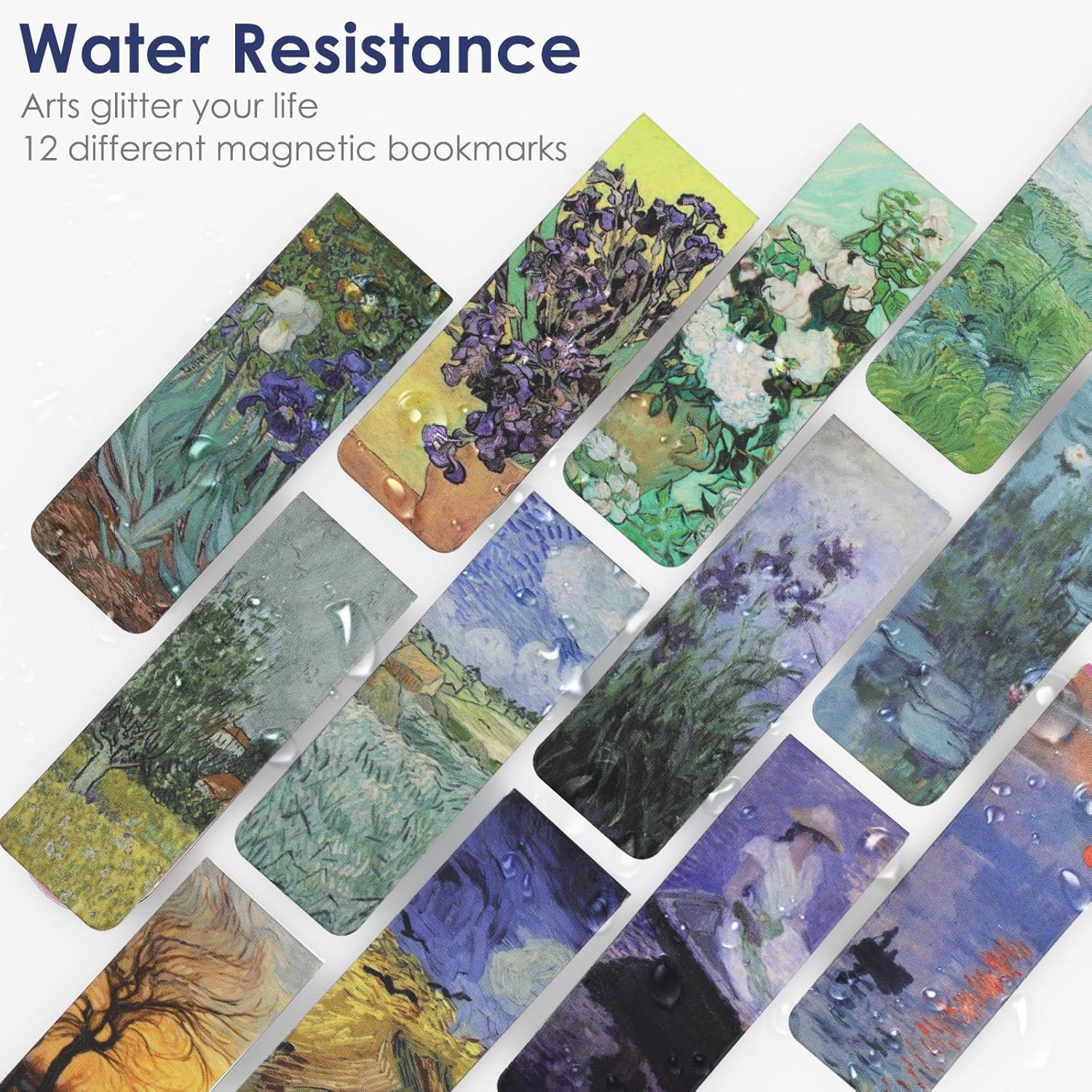 Simpeak 12Pack Magnetic Bookmarks 2.4&rdquo; Book Mark, Page Magnetic Markers with Magnet Book Markers Page Clip for School Students Teachers Office Reading Stationery image number 5