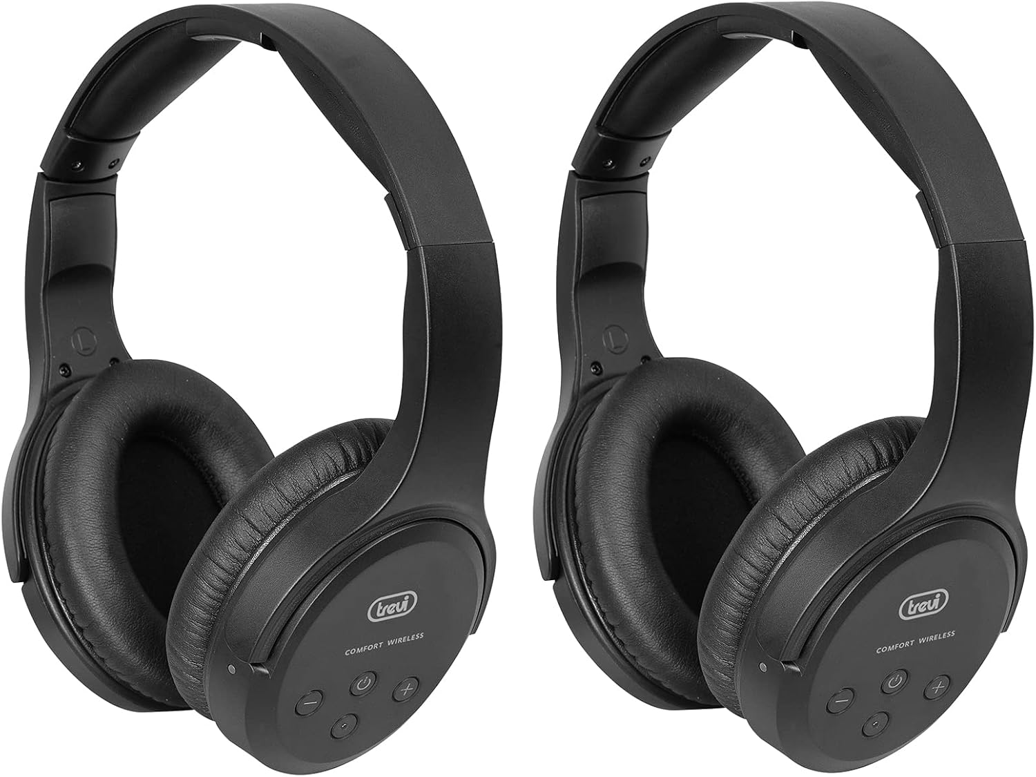 Trevi FRS 1580 TW TV Headphones Wireless Rechargeable Wireless 30 Meters Range Charging Stand Black image number 4