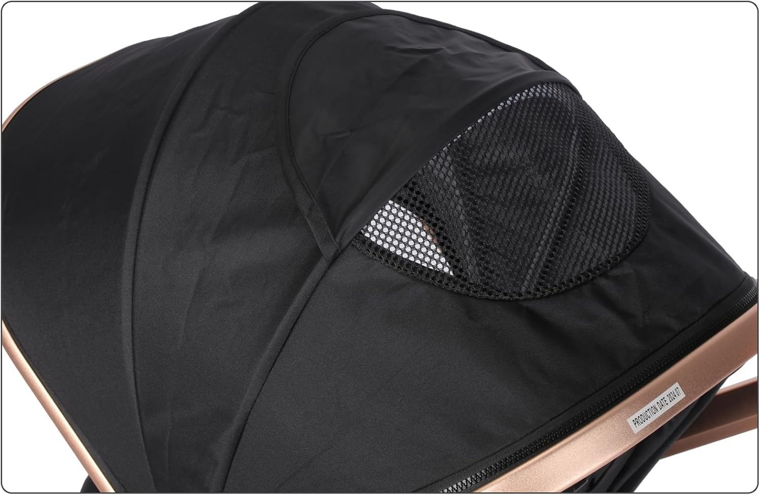 Mama Kiddies Pacto City Full Black Convertible 2In1 Aluminium Alloy Pram Stroller Bassinet image number 4