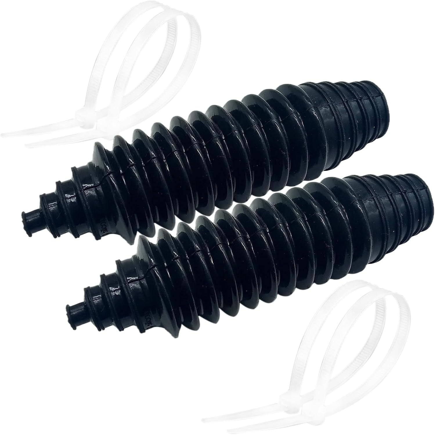 Carmoeignin Universal Silicone Rack and Pinion Steering Boot with Cable Ties,Fit Almost Any Vehicle,Stretchable,Tensile Resistance (Black)