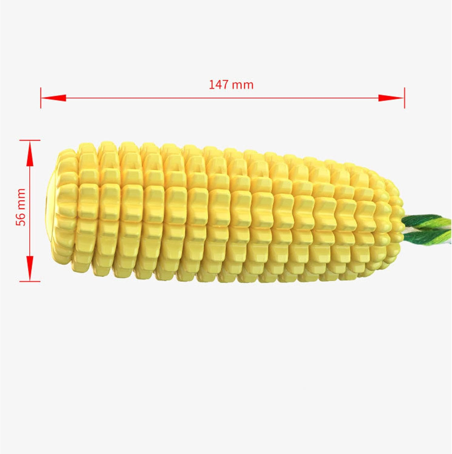 Corn Dog Chew Toy, Indestructible Tough Durable Squeaky Interactive Dog Toys，Durable Dog Teeth Cleaning Toy for Small Medium Large Breeds（Yellow） image number 2