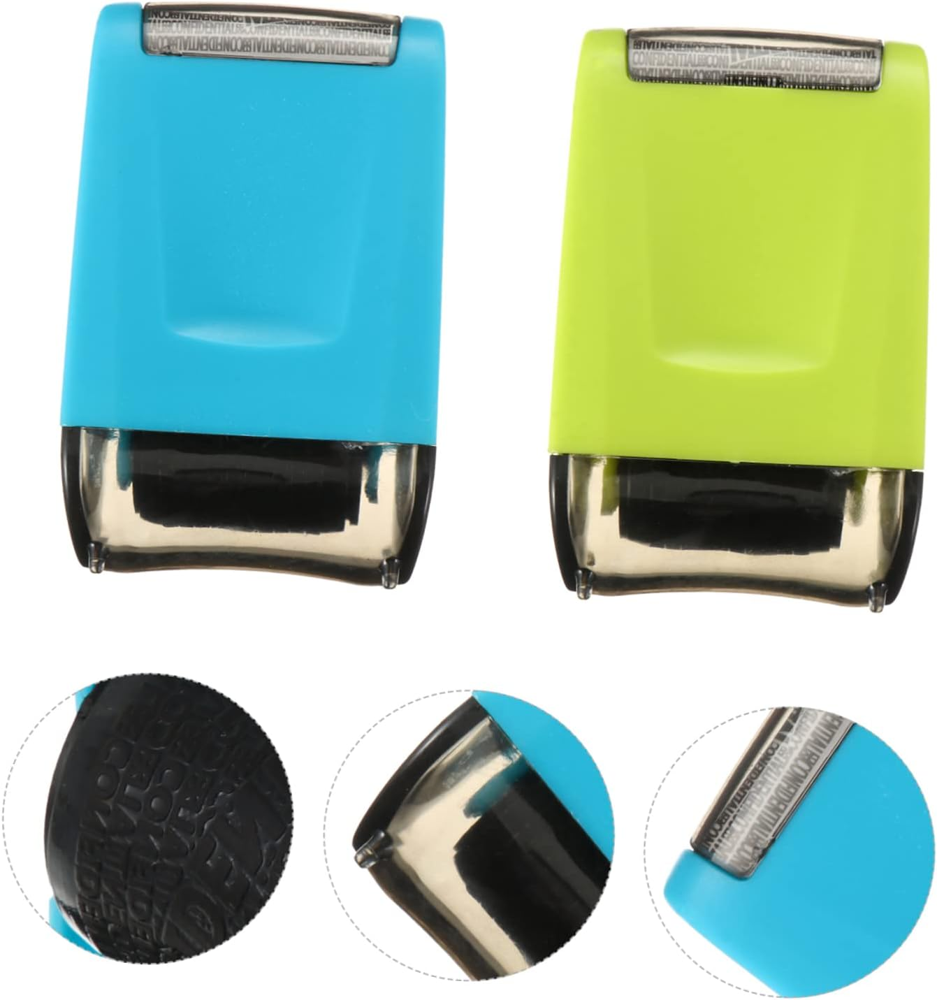 Ciieeo 4Pcs Identity Guard Seals Reusable Recyclable Security Stamps for Hide Private Information Confidential Stamps Privacy Protection image number 2