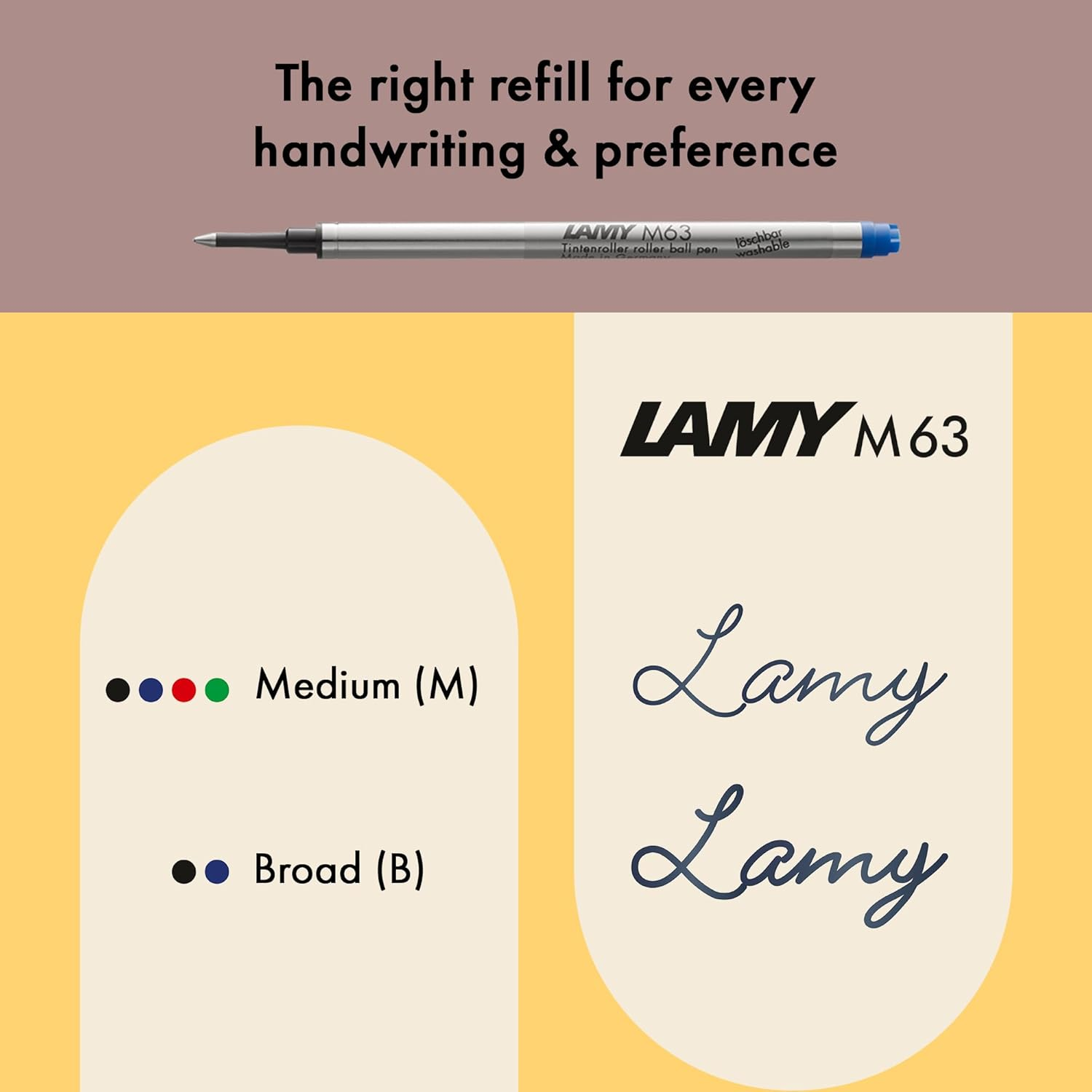 LAMY Safari Red - Rollerball Pen with Ergonomic Grip & Line Width M - for Pleasant Long Writing - Made of Robust ASA Plastic - Including Rollerball Refill LAMY M 63 in Black image number 1