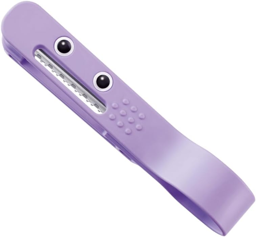 FEATHER Hair Cut Monster Easy Bangs Self Cutter Plastic Purple 1 Piece image number 6