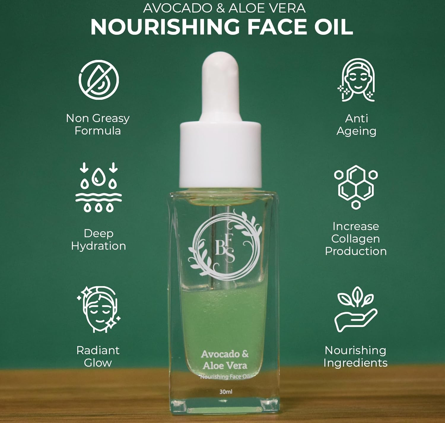 Avocado and Aloe Vera Face Oil (30Ml) with Lip Rejuvenation Rosehip Sleep Lip Oil(10Ml) image number 5