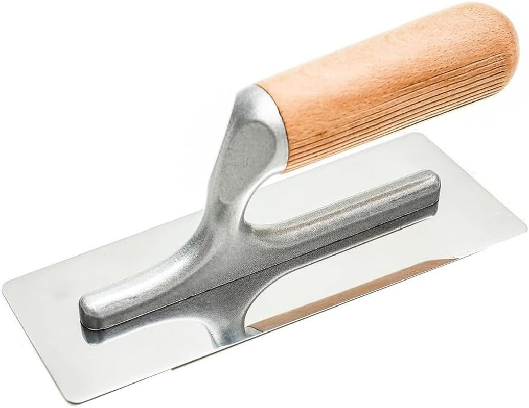 Zicojia Polished Stainless Steel Venetian Plaster Trowel Set 3 PC Paint Plastering Finishing Hand Tools