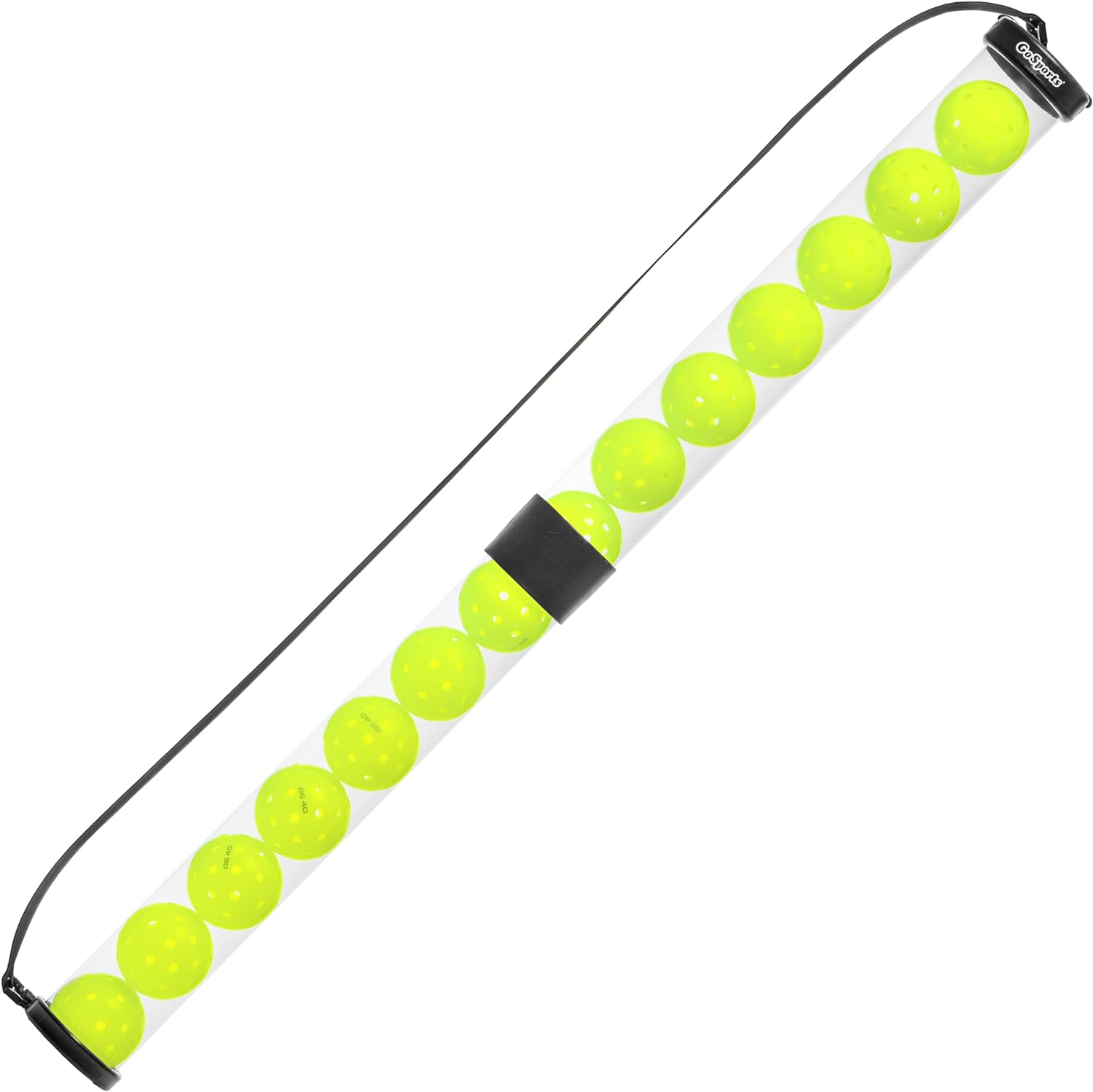 Gosports Pickleball & Tennis Pickup Tube - Ball Retreiver and Holder, Fits 14 Pickleballs or 17 Tennis Balls - No Balls Included image number 4