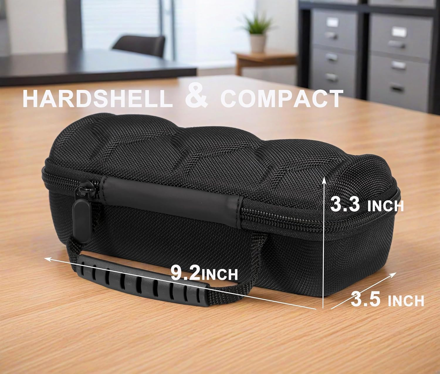 SAFEBUDDY Watch Travel Roll Case Box for 3 Watches, Hard Safe Transfer Case with Soft Protective Pillow,Fit Most Watches up to 60Mm Face(3Slot) image number 4