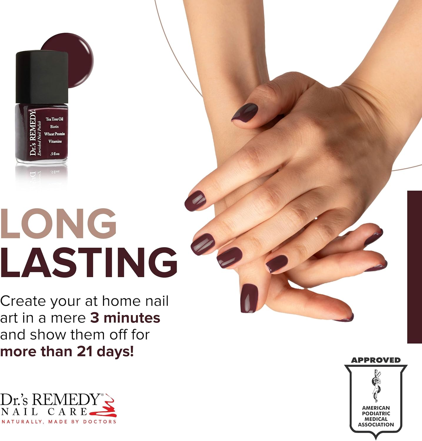 Dr'S Remedy Unisex S Dr'S Remedy Nail Polish Meaningful Merlot image number 2