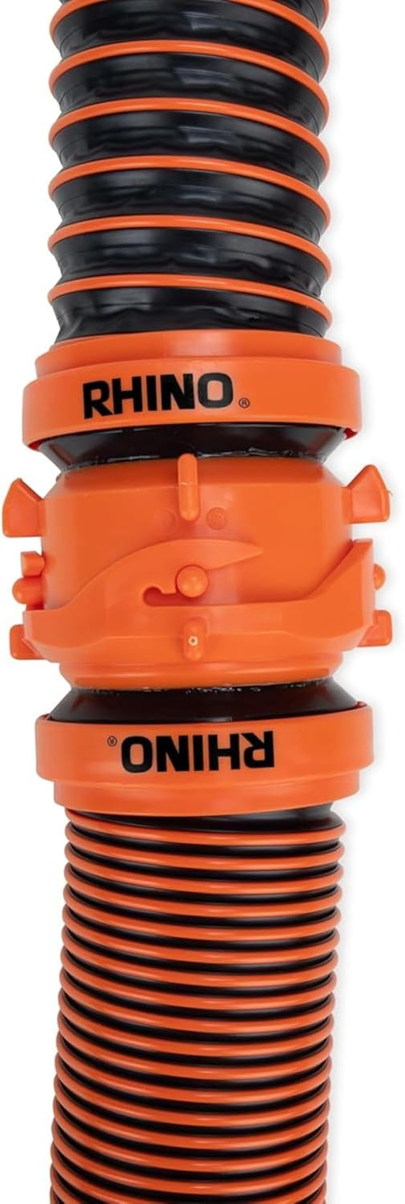 Camco Rhinoextreme 10-Foot Camper & RV Sewer Hose Kit - Crush Resistant TPE Technology - Pre-Attached Rhino Swivel Fittings for Secure Connection - RV Heavy Duty Sewer Hose for RV Toilet (39854) image number 6