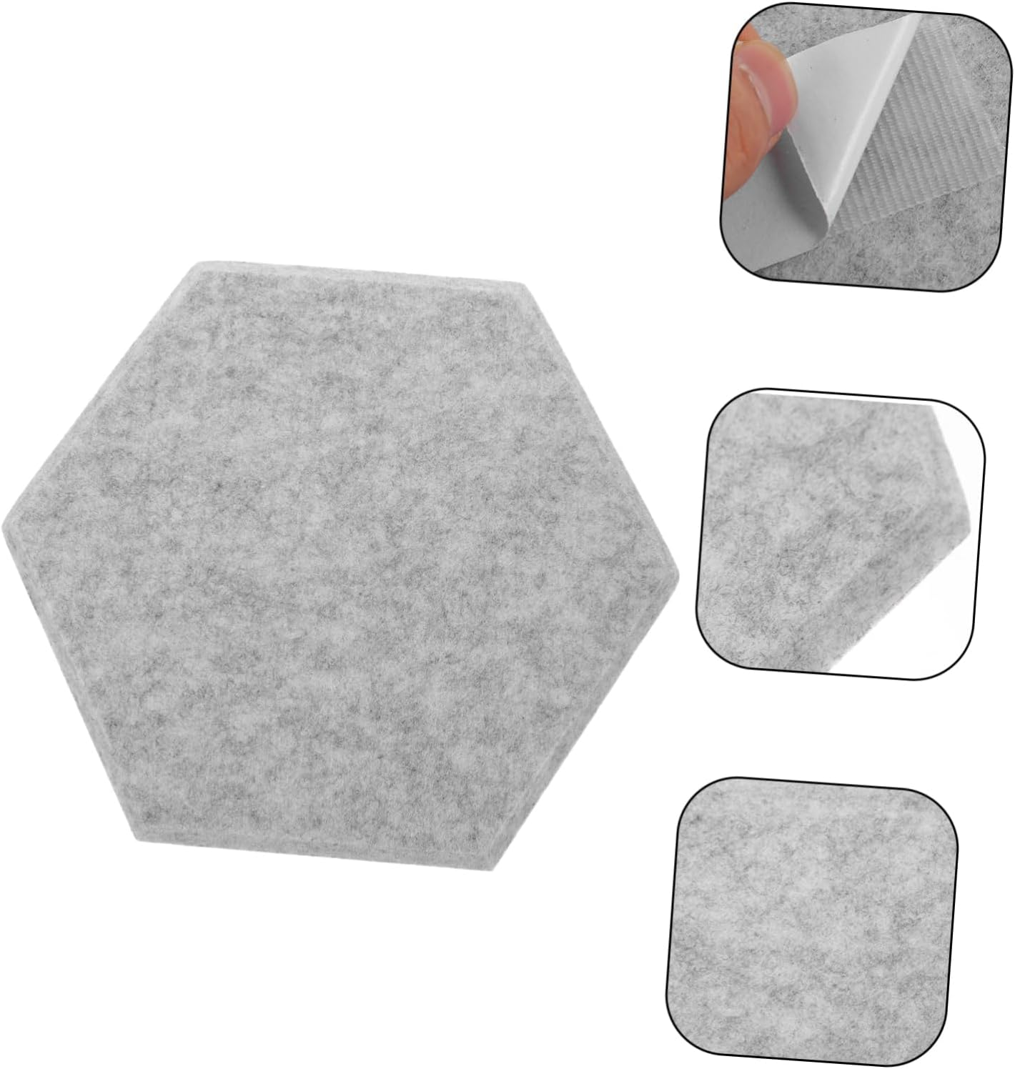 Ifundom 12Pcs Acoustic Wall Panel Sound Insulation Board 3D Hexagon Design Soundproof Pad for Home Office Studio image number 3