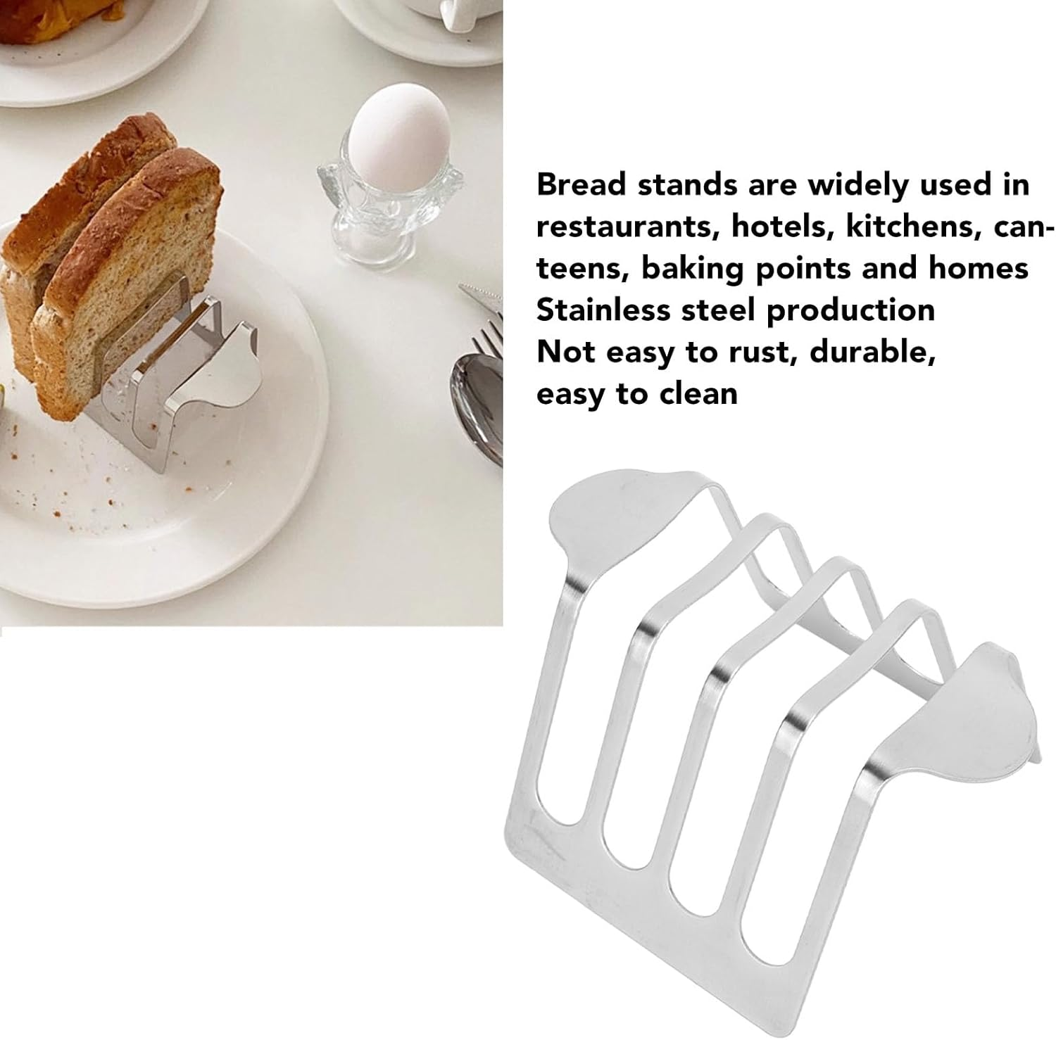 Toast Rack, Vintage Stainless Steel Toast Bread Rack English Style Rustproof Toast Holder Stand Small Non Stick Food Cooling Racks Air Fryer Accessories for Home Kitchen (Style image number 6