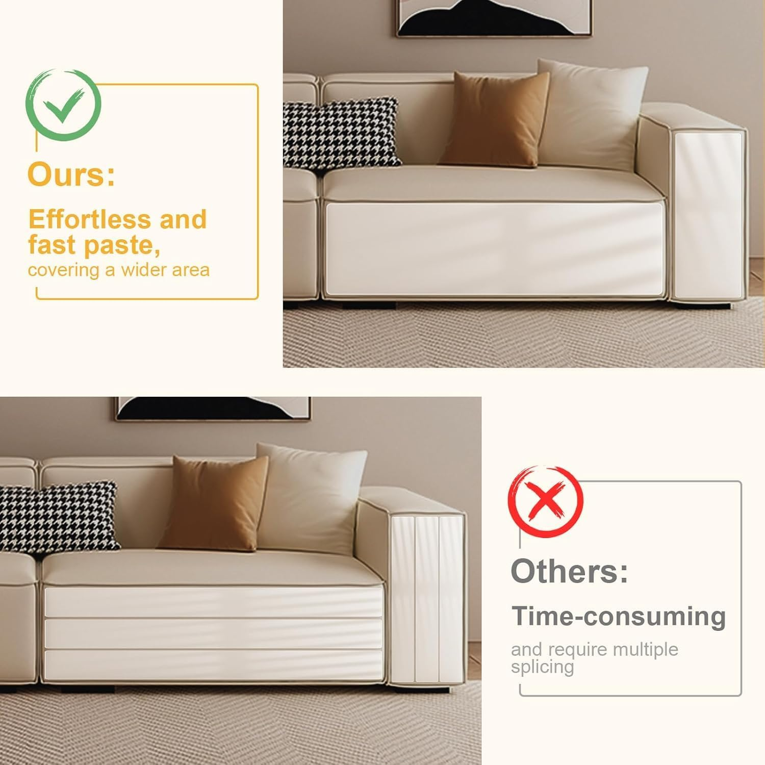 Rigidstone Scratch Protection Cat Tape, Sofa Transparent Scratch Protection Cat Scratch Protection 5 M X 30 Cm Scratch Film Self-Adhesive for Cats Furniture Couch Door Wall Scratch Repellent image number 1