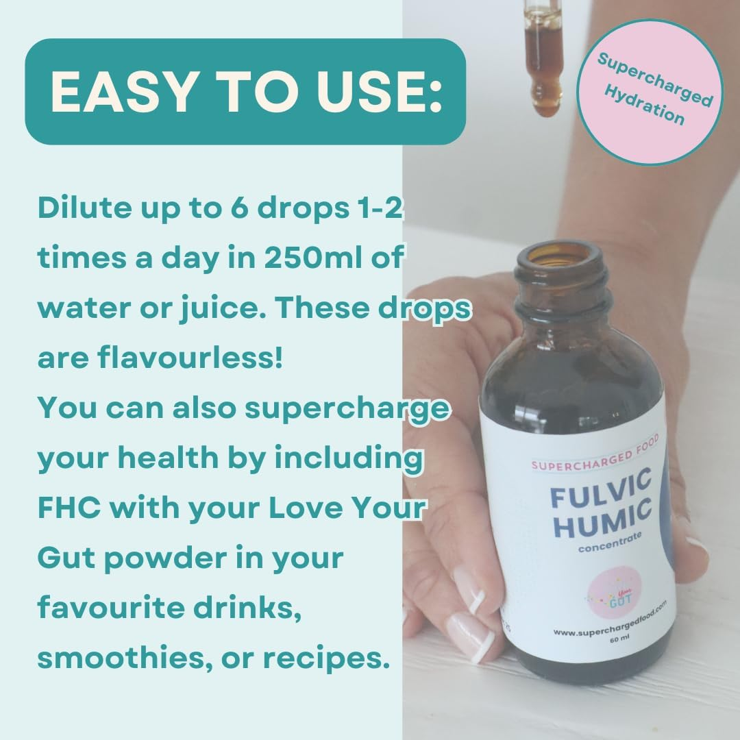 Fulvic Humic Concentrate | Natural Liquid Support for Inner Balance | by Lee Holmes' Supercharged Food | Trusted since 2012 (30Ml) image number 1