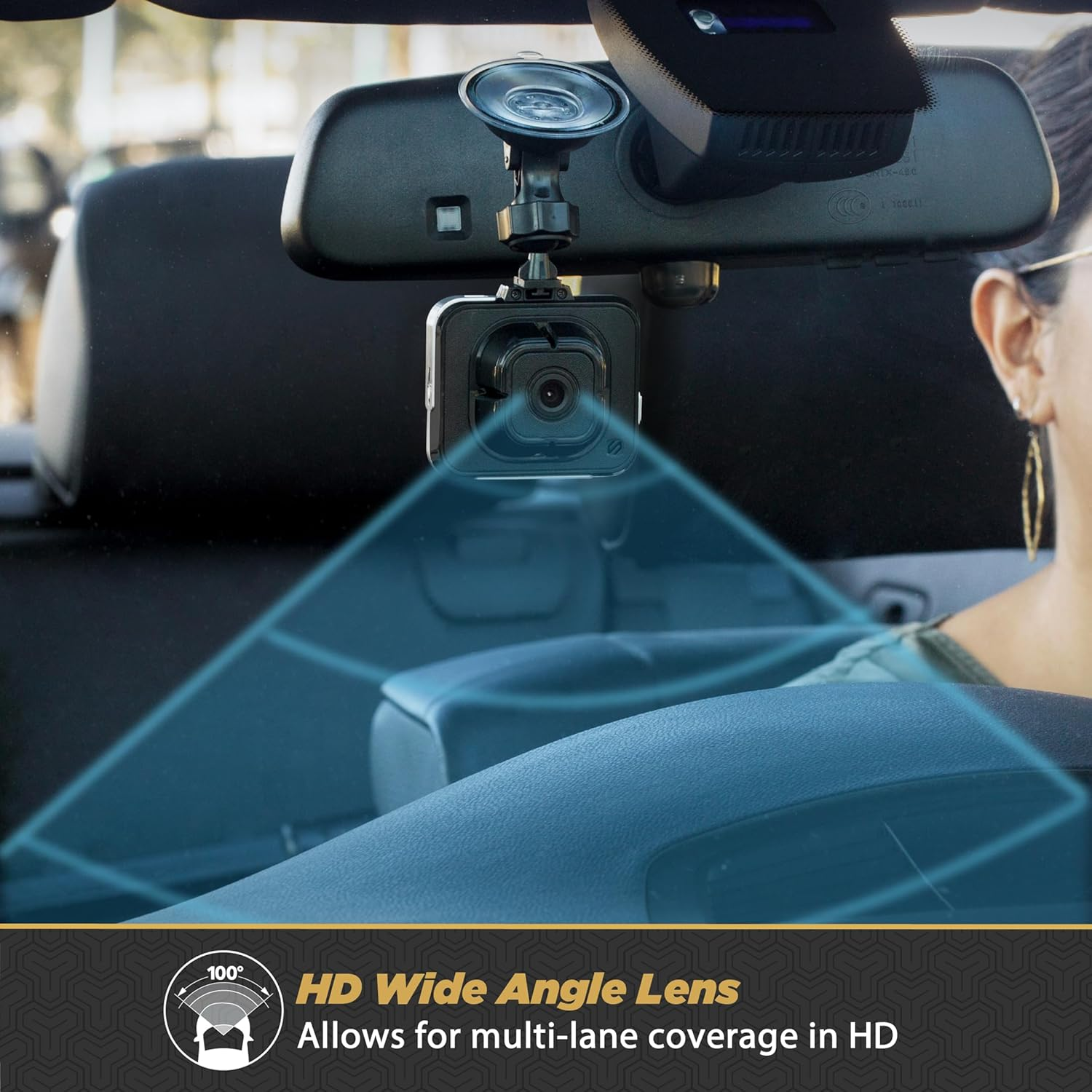 Scosche DDVRS0916G-SP 1080P Full HD Dash Cam with 2.2" Screen - Dash Camera DVR for Cars - Front View Dashcam Recorder with Enhanced Night Vision - 24/7 Parking Mode Car Security Video Surveillance image number 1