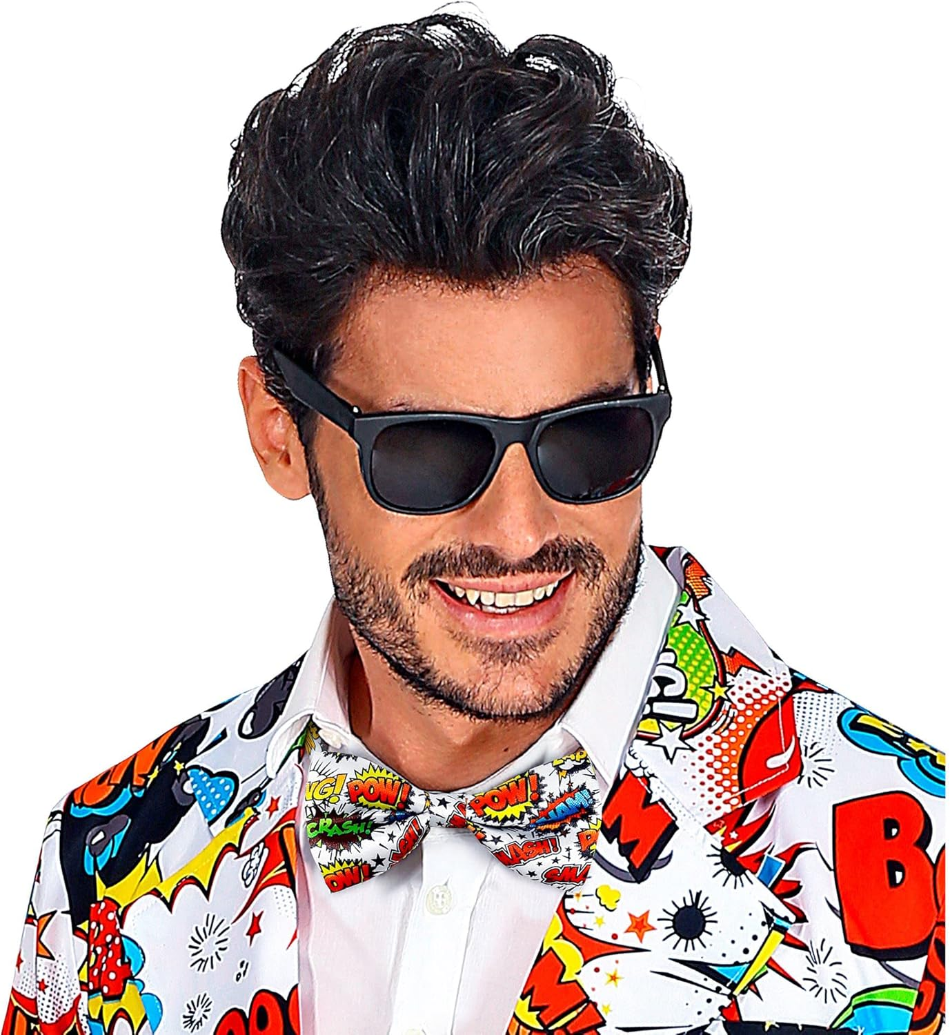 Widmann 00805 Pop Art Bow Tie, Men'S, Colourful, One Size image number 1