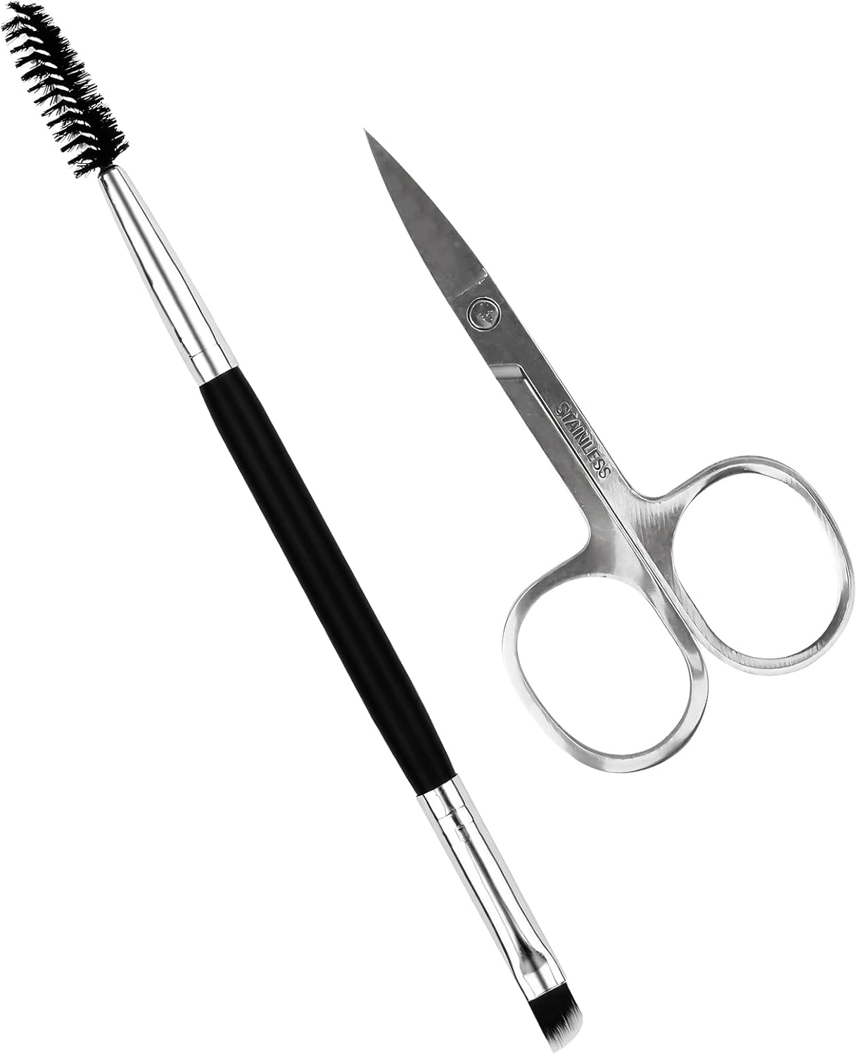 Eyebrow Scissors with Eyebrow Brush, Eyelash Scissors, Eyebrow Trimming Scissors for Women & Eyebrow Shaping Scissors and Brush, Small Facial Scissors for Eyebrows with Sharp Tip image number 3