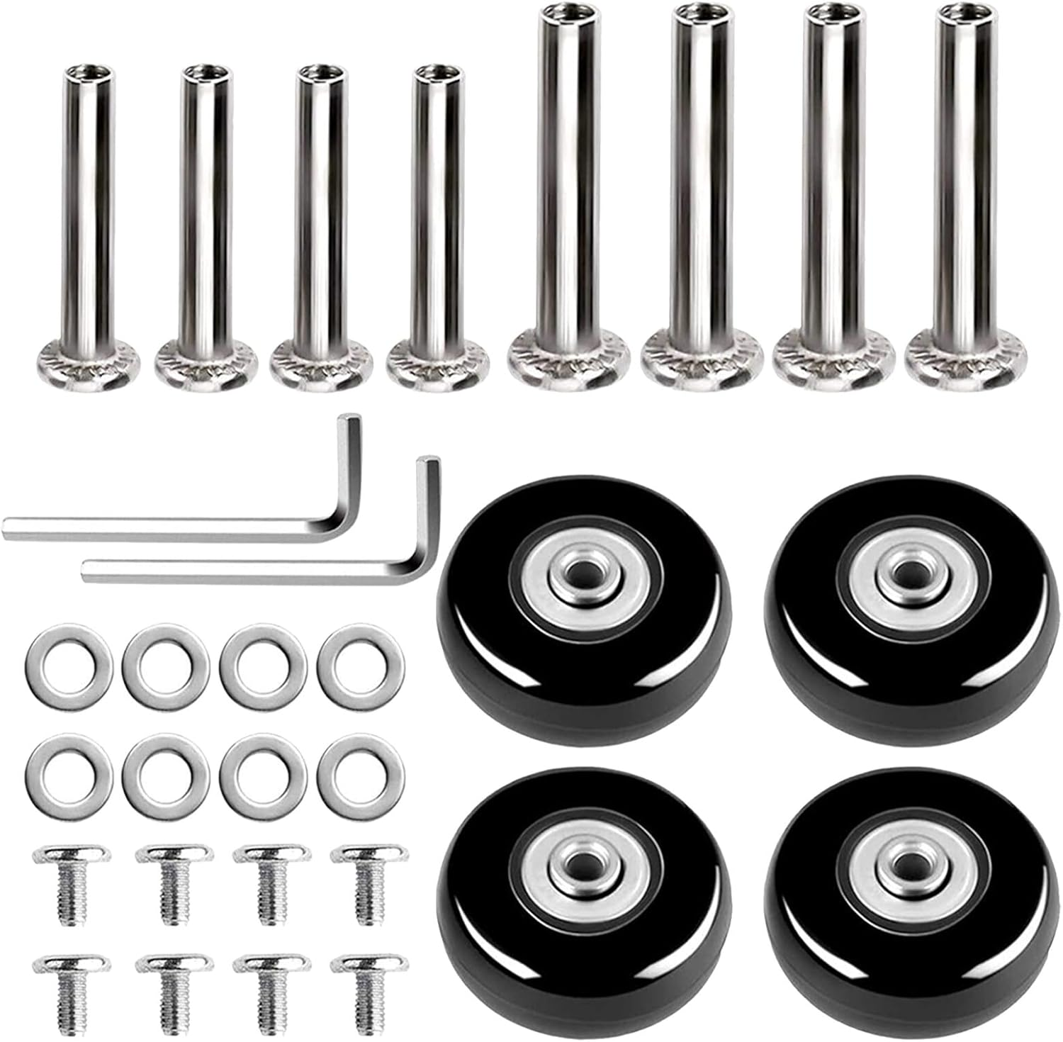 POPETPOP Replacement Wheels for Luggage Spare Wheel Assembly Travel Suitcase for Travel Luggage image number 5