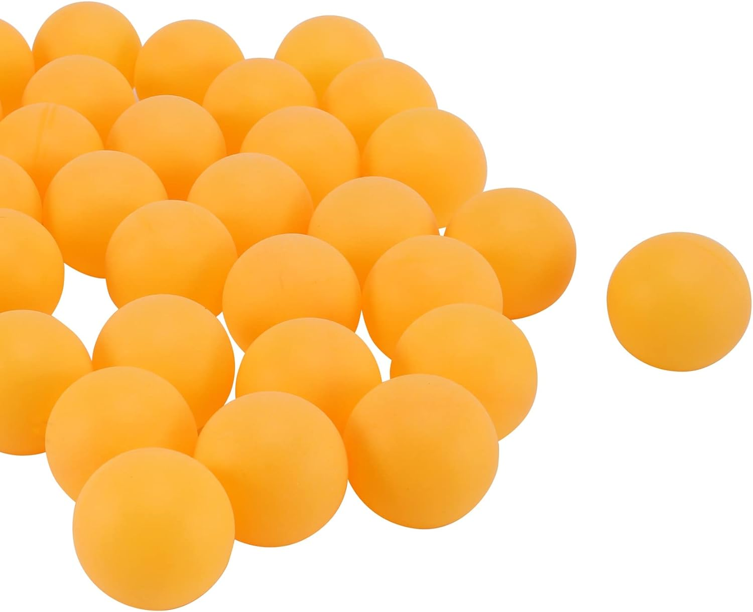 Jingfei 50- Pack Premium Ping Pong Balls Advanced Table Ball Seamless Balls Orange image number 5